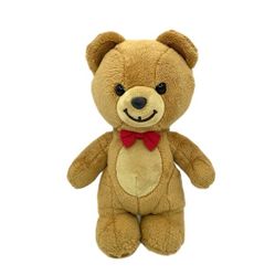 Gund Kraft Peanut Butter Bear Red Bow Plush