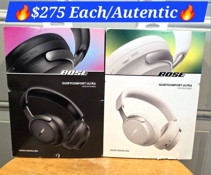 🔥Bose-QuietComfort Ultra, Original
🔥$275 Firm On Price
🔥Wireless Noise Cancelling Over-the-