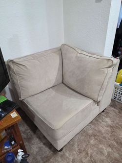 Beige Single Sofa
