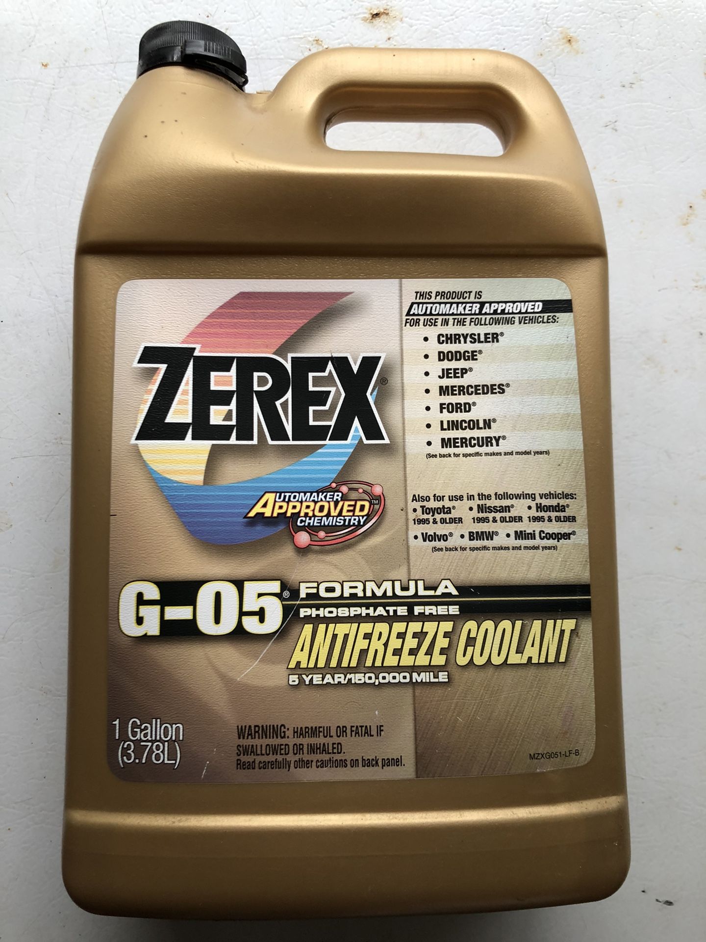 Zerex G-05 Coolant (Sealed)
