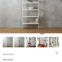 CB2 Stairway White Gloss Shelves