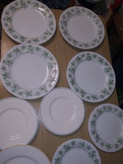 Fine china kitchen plates house hold glass plates