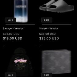 Clothes,fragrances, AirPods, Birks Vendor Link