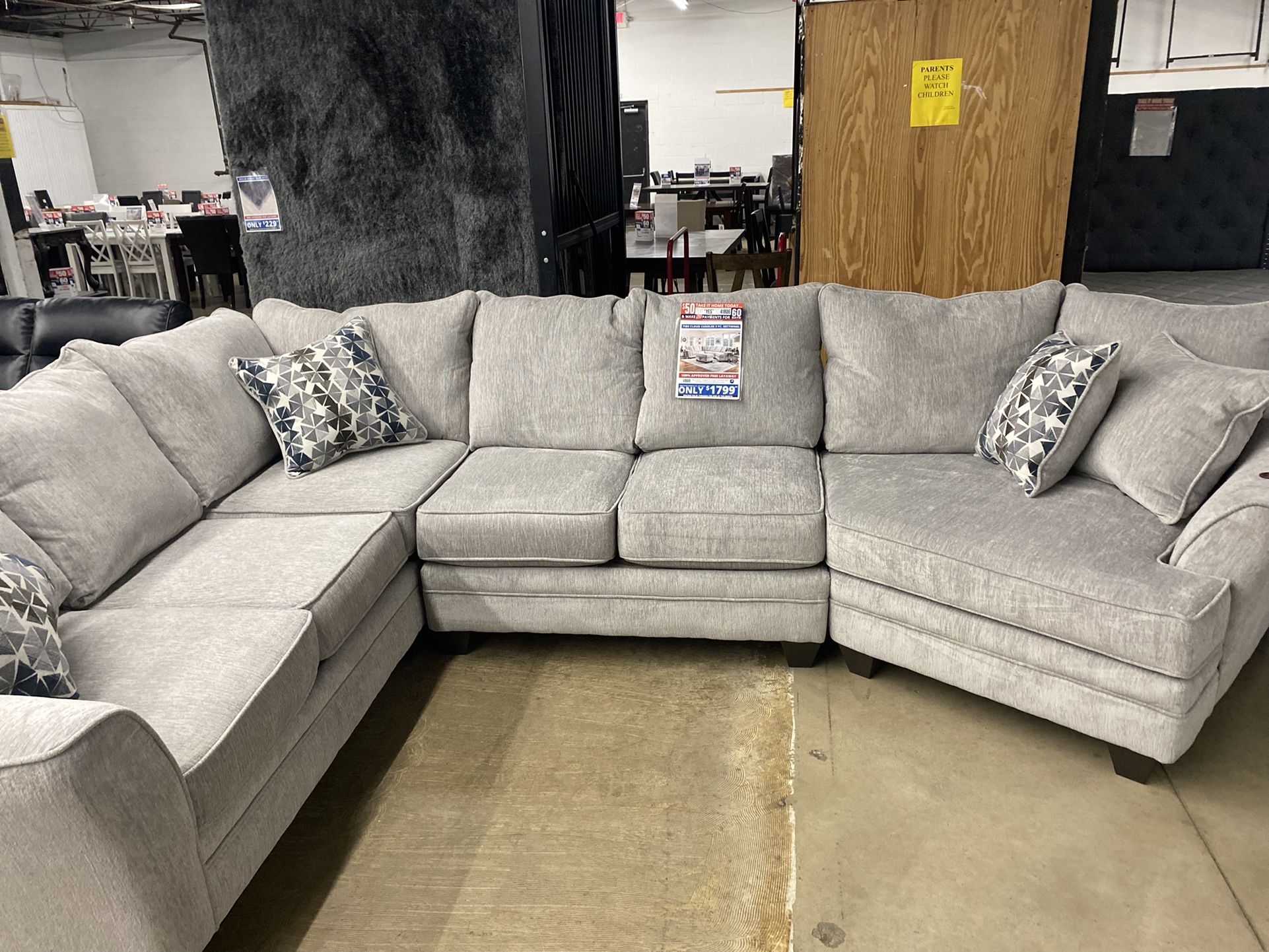 3 Pc Cuddle Sectional BRAND NEW!