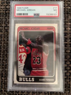 1988 fleer michael jordan PSA 7