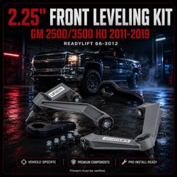 🔥 2.25" FRONT LEVELING KIT W/ HEAVY-DUTY FAB CONTROL ARMS - GM 2500/3500 HD 2011-2019 🔥