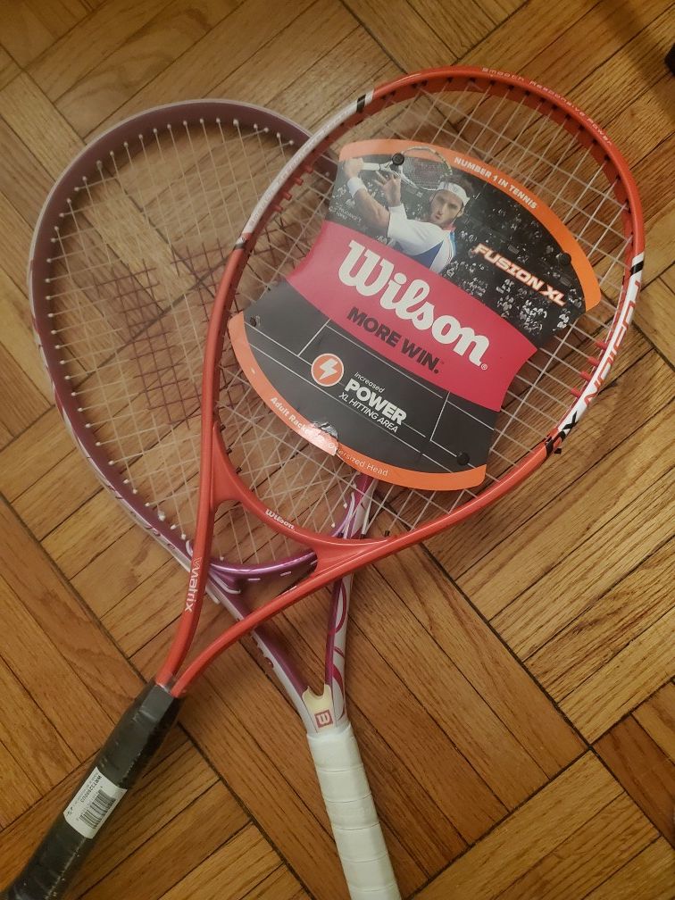 BRAND NEW Wilson tennis rackets - One For $50