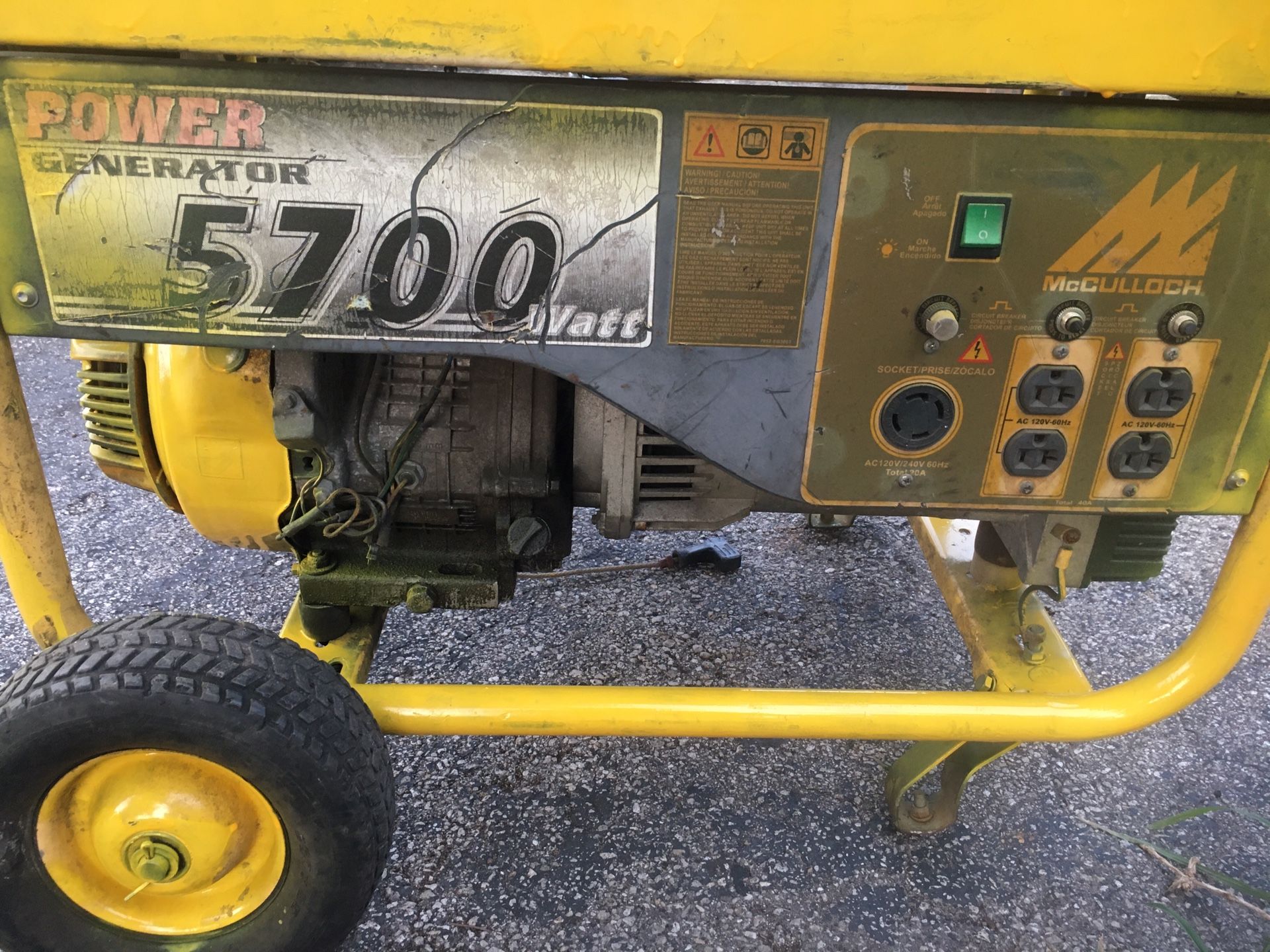 GENERATOR Amazing Branded 5700 Watts Generator [Brand McCULLOCH