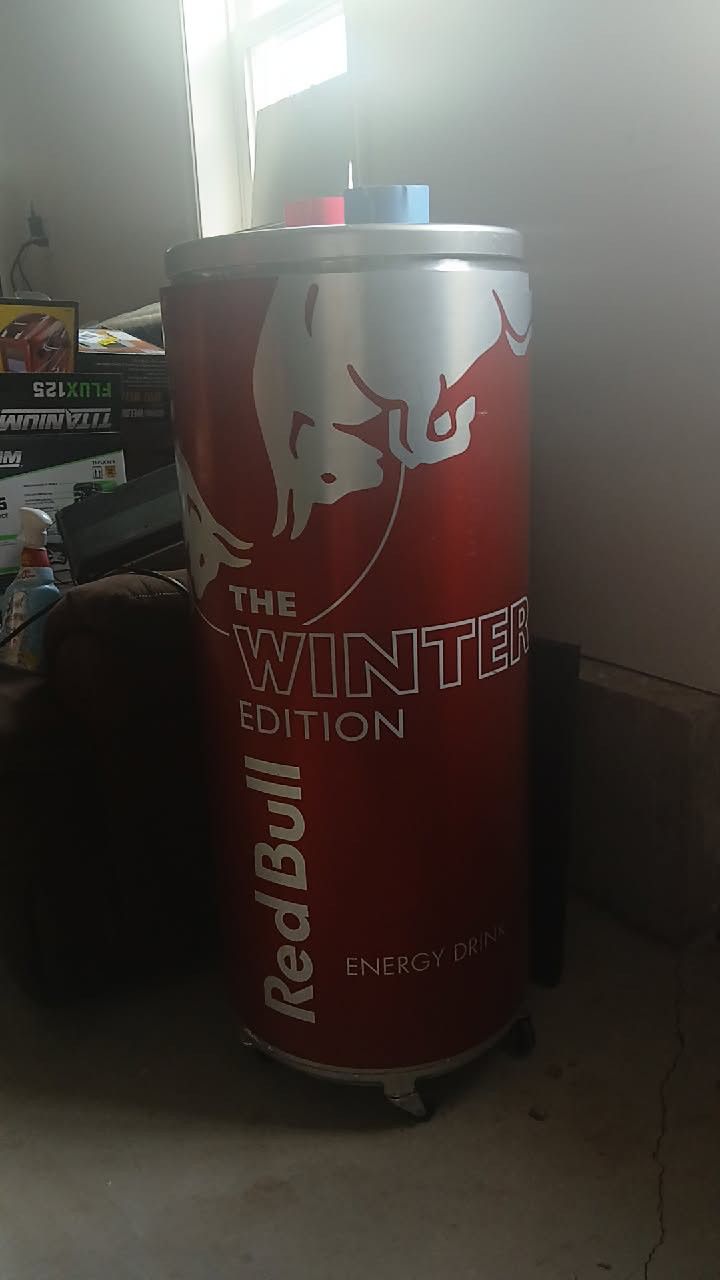 discontinued red bull 2021 winterfest pomegranate fridge