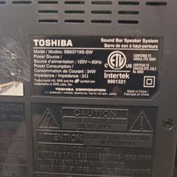 Toshiba Subwoofer