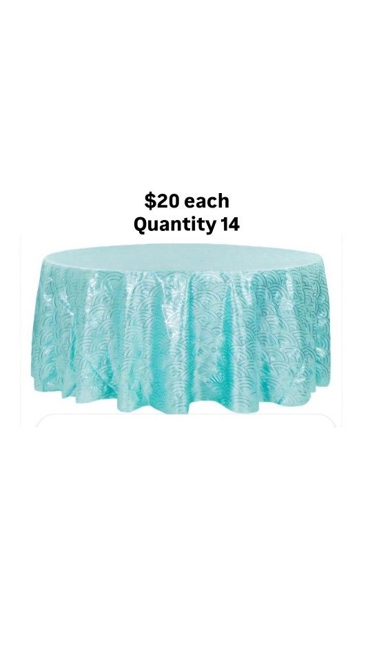 Turquoise Tablecloths 