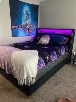 Queen bed for sale.  Queen mattress and box included