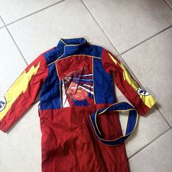 Disney Kids Formula 1 Lightning McQueen Racing Costume size 6