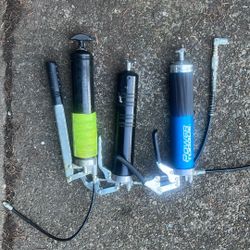 Lot Of 3 Heavy Duty Grease Guns Power Torque 