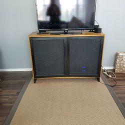 T.v. Console , Storage. Solid Wood Mid Century Modern