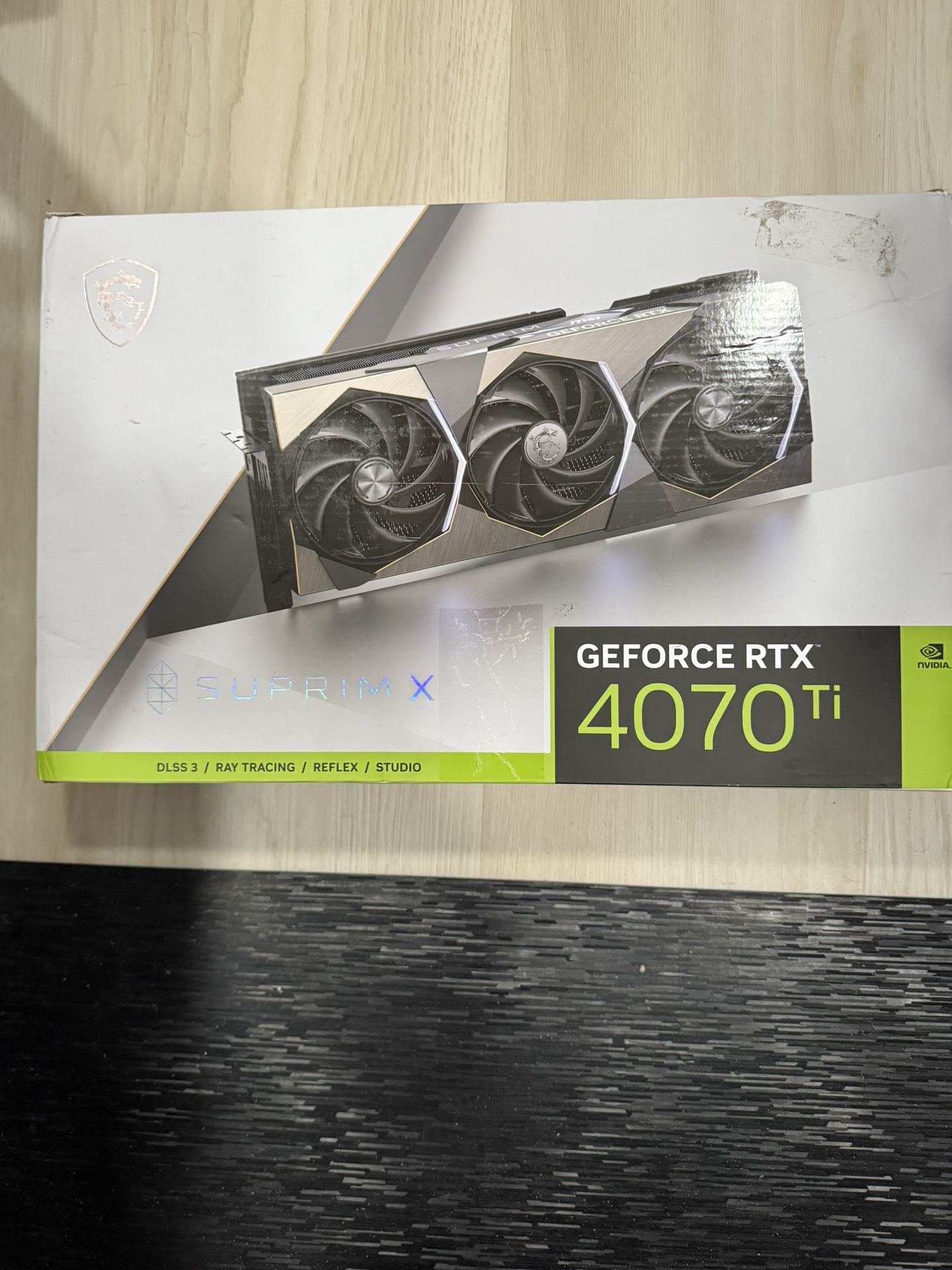 MSI RTX 4070ti SUPRIM X