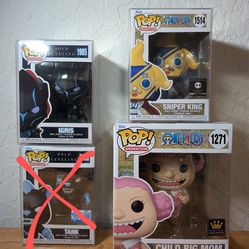 Funko Pop Anime Lot – One Piece & Solo Leveling (3 Total)