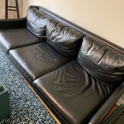 Leather Black Sofa From Article