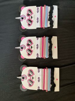 Panda Unicorn Hair Tie Set