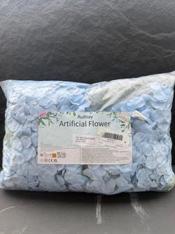 64Pcs Blue Hydrangea Artificial Flowers, Silk Hydrangeas Decor -NEW (3522/3)
