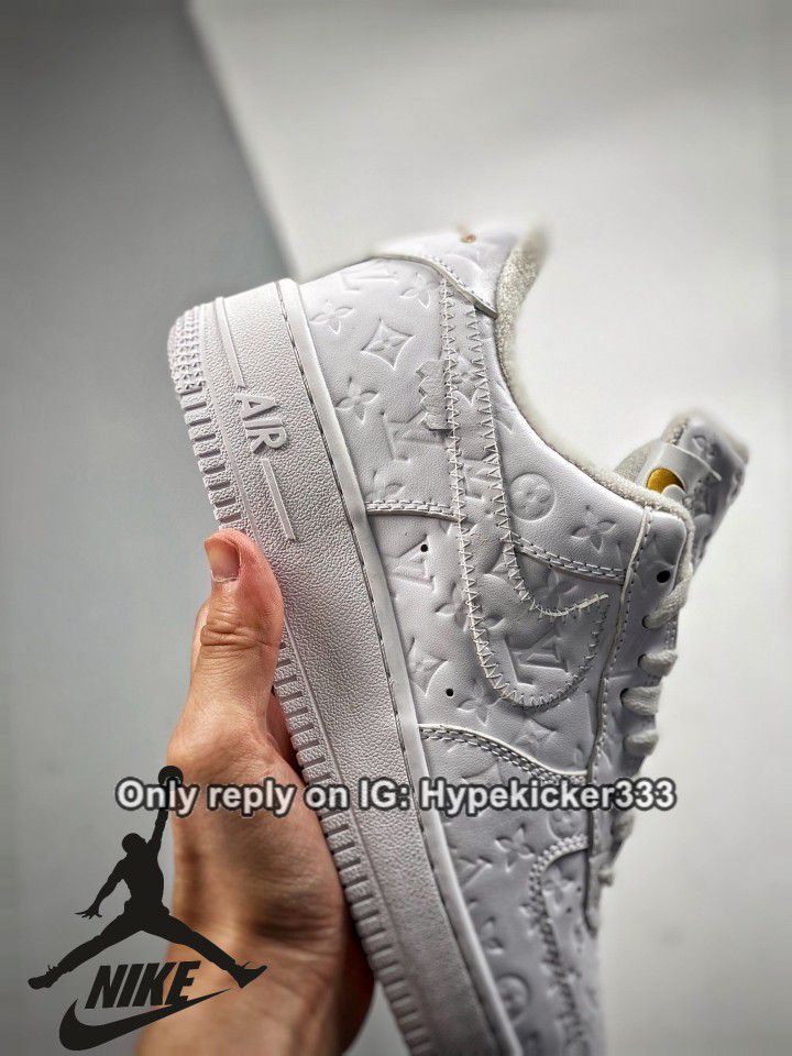 LOUIS VUITTON NIKE AIR FORCE 1 LOW WHITE ROYAL BLUE BLACK NEW SNEAKERS  SHOES SIZE 8 8.5 10 A4 for Sale in Miami, FL - OfferUp
