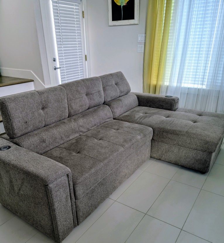 $400 | Barely Used Sofa Chaise, Nutmeg