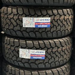 (4) - 33x12.50x20 Otani SA2100 All Terrain Tires