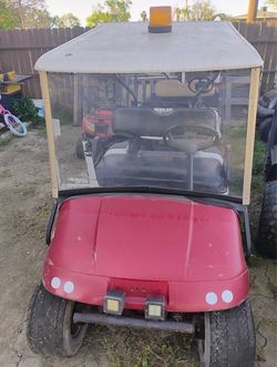 Red Golf Cart