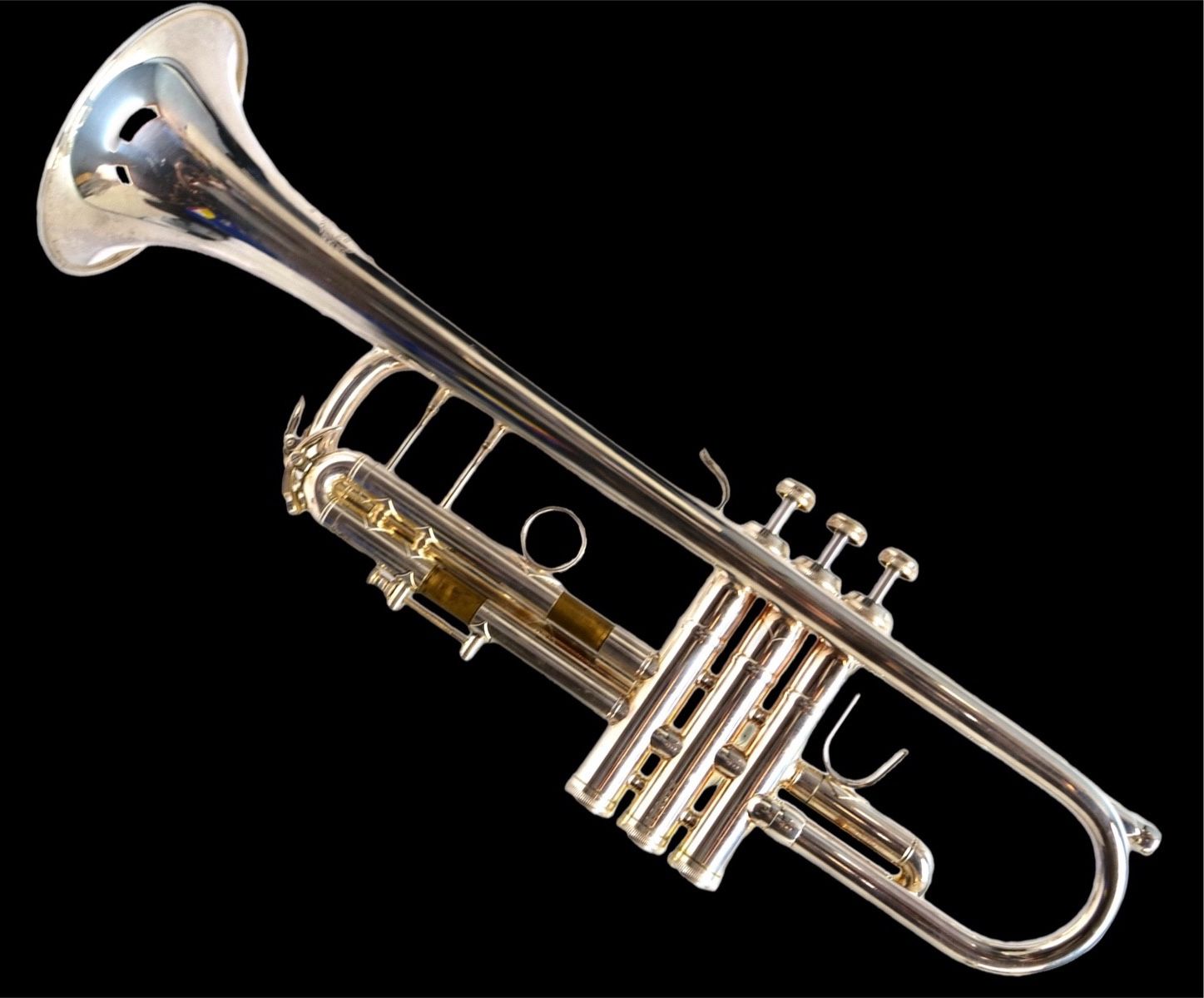 B&S 3137 Challenger Professional Trumpet Silver Plated made in Germany with CASE - Music Instrument