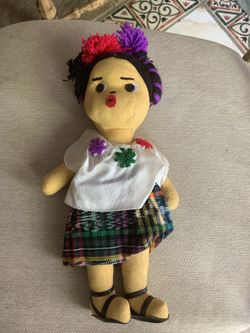 Guatemala typical doll 11” tall