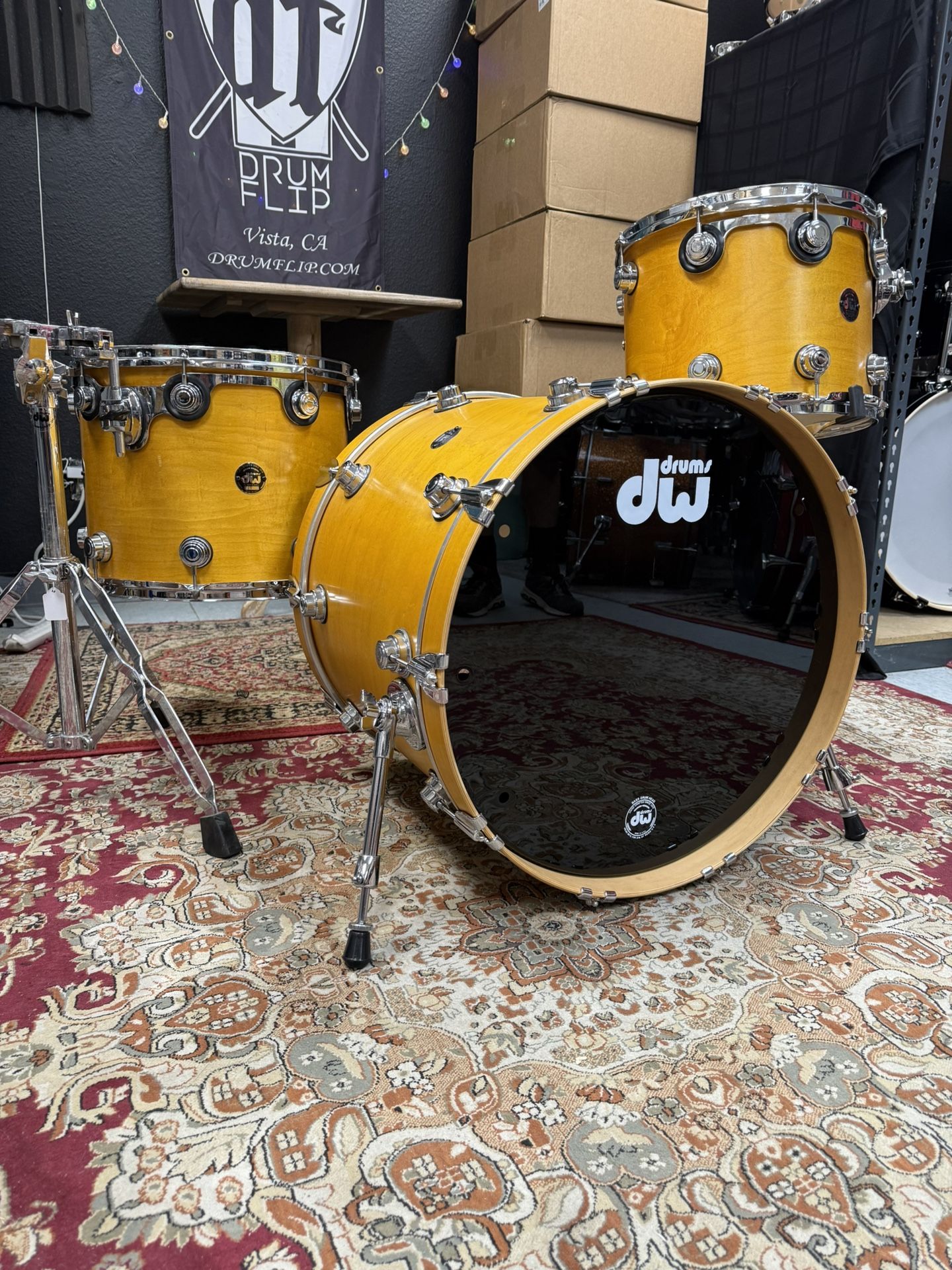 DW Collectors Maple 3pc Drum Set