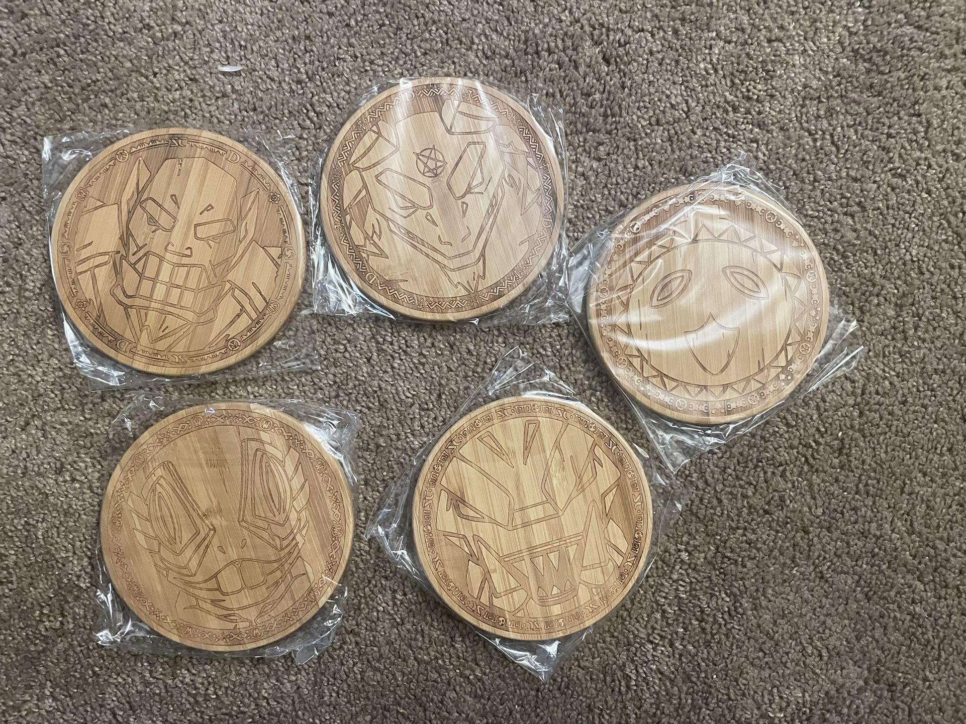 Blizzard Tiki Collectible Coasters 2020 Employee Gift NEW Bamboo Round W/  Box