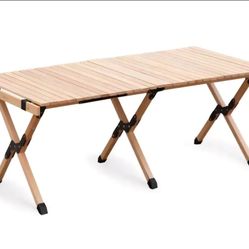 Folding Picnic Table, Portable Camping Table with Carry Bag, 
