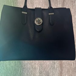 Charleston Ralph Lauren tote  marine  comes with dust bag and strap