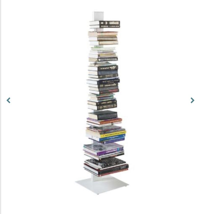 Book Tower  Floating Bookshelf White Metal Bookshelves Bookshelf Container Store World Market N