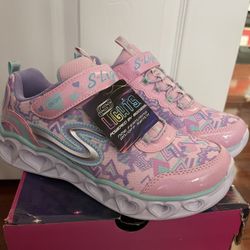 skechers girl’s Shoes On/off Switch Lights 
