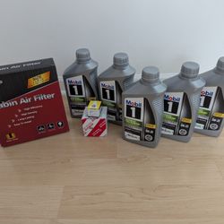 Oil Filter And Engine Oil 