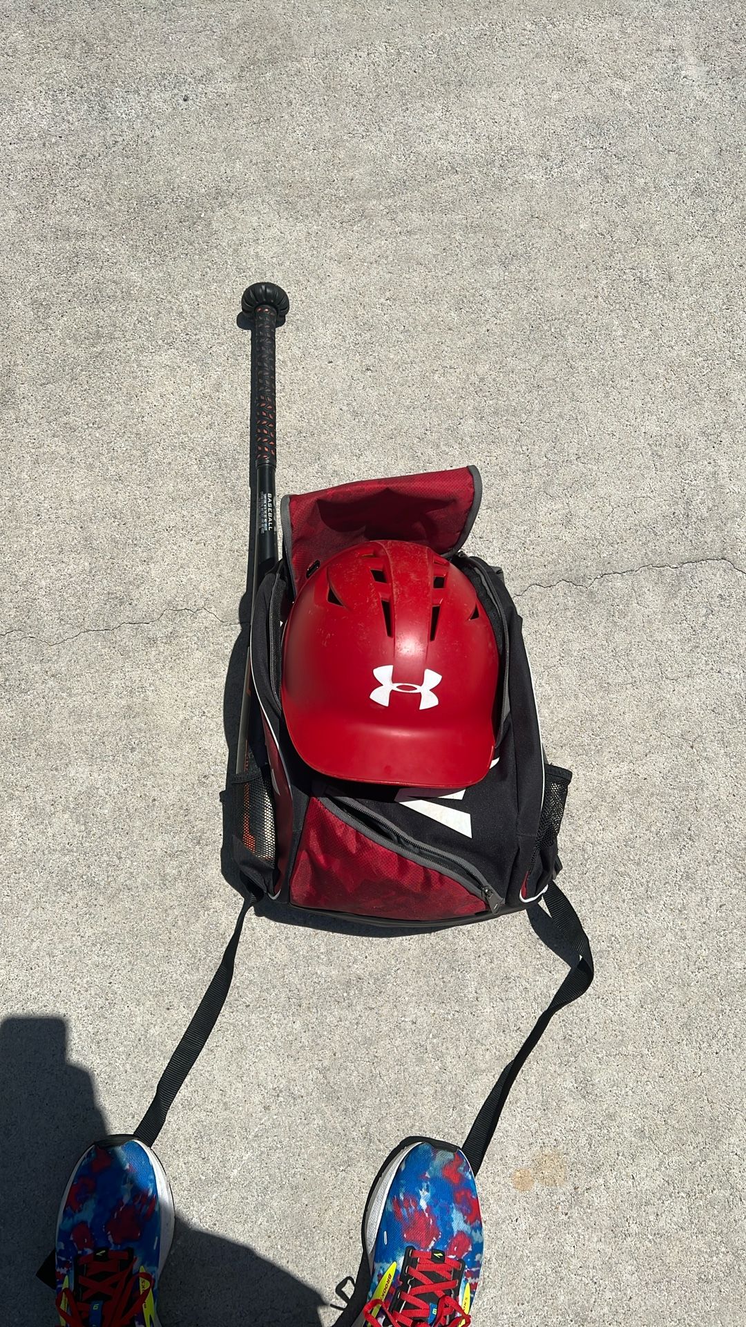 Boys Baseball Bag w/ Helmet & Bat