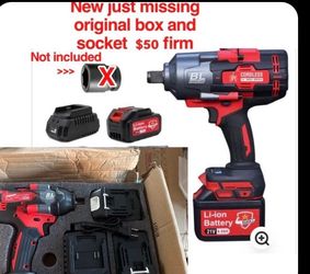 New not in original box JPT Supreme Brushless 21V Cordless Impact Wrench 3/4" Inch | 2100Nm Torque | Max 2300RPM Speed | Bright LED Light | Flat 36MM