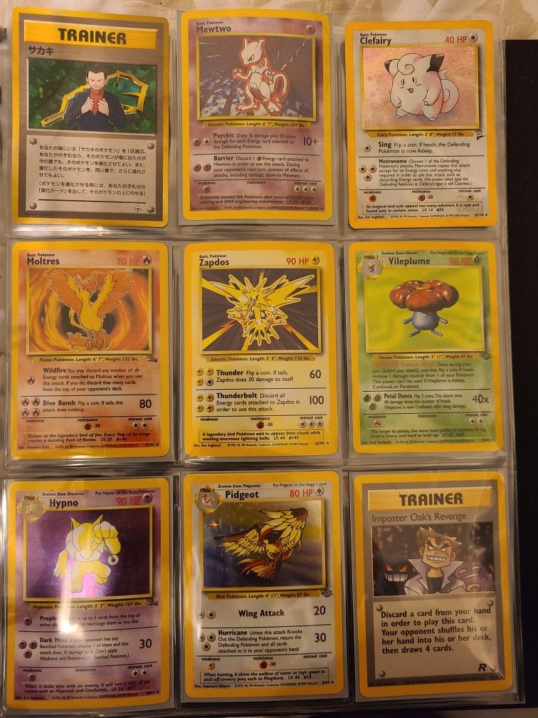 Old Legendary Pokemon Cards**