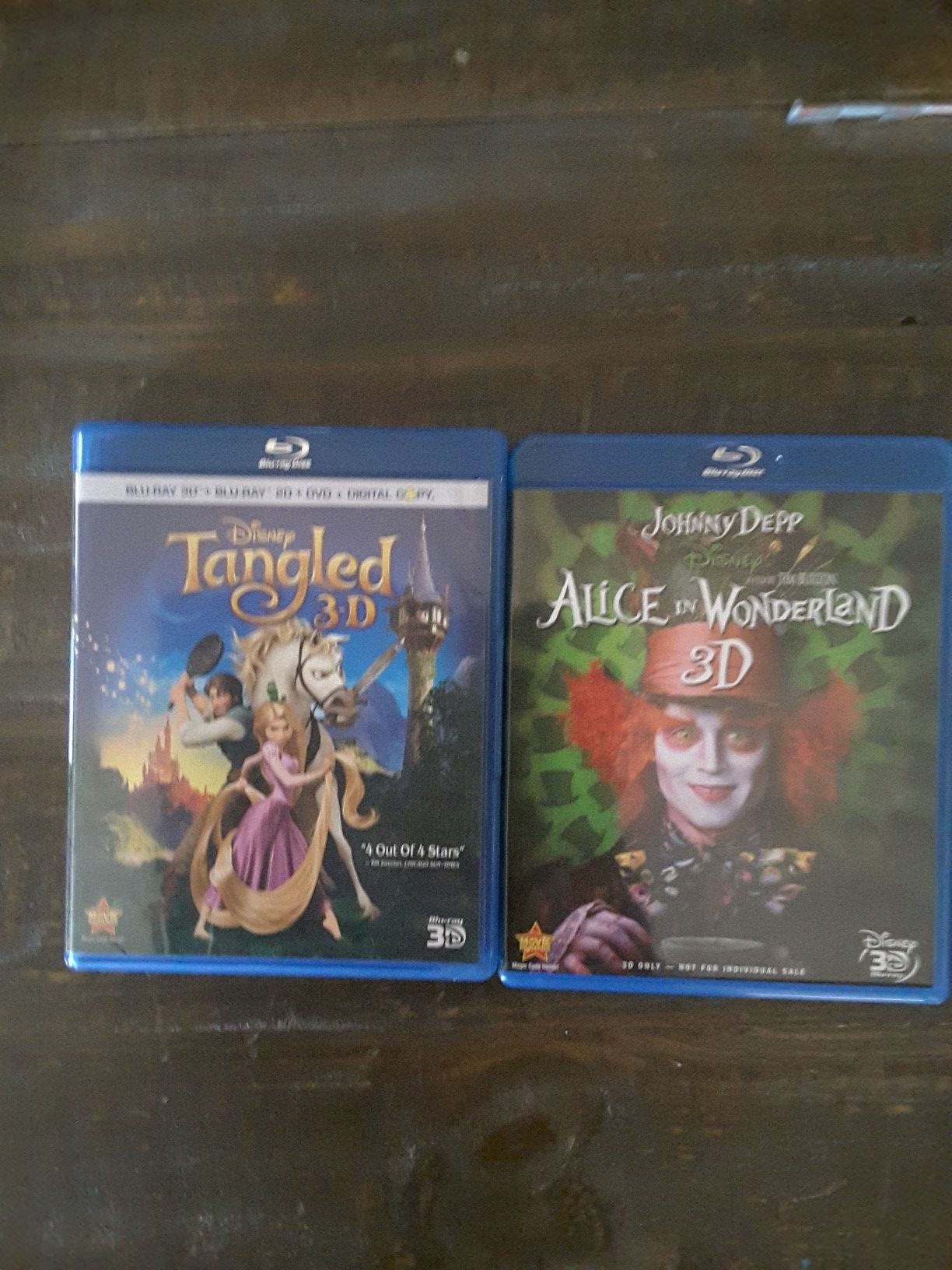 2 Disney 3D blu ray movies