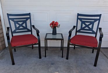 Metal Patio Set With NEW Cushions  - Delivery Available