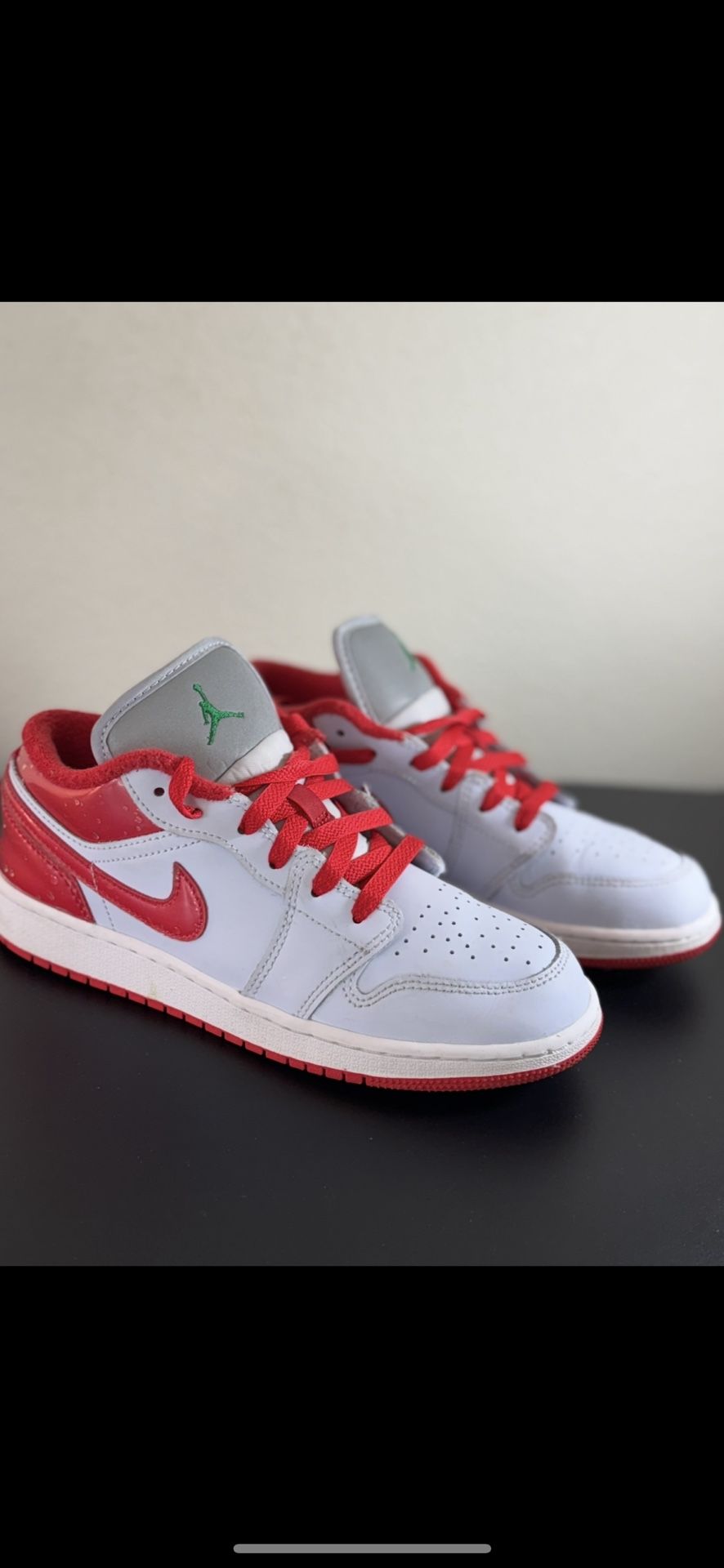 Air Jordan 1 Low SE (GS) Football Grey/University Red - Size 4.5Y