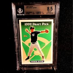 Derek Jeter 1993 Draft Rookie Beckett 8.5 NY YANKEES MLB HOF