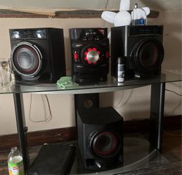 Glass Entertainment Stand