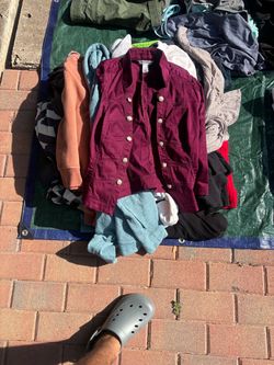 Bundle of long sleeves shirts and sweaters