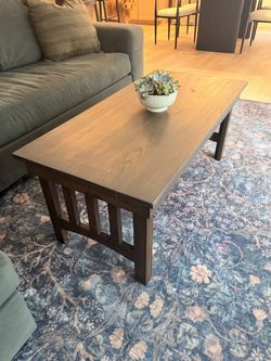 Solid wood table