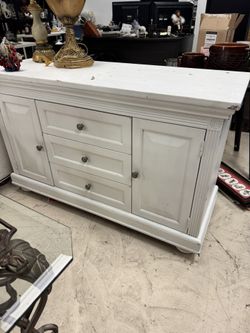 Distressed dresser/ console - 52” x 20” x 33” 