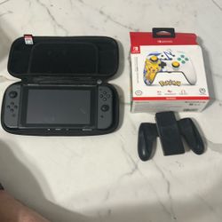 Nintendo Switch With Game And Accessories 