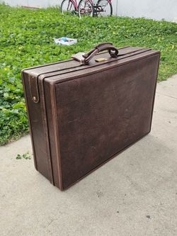 Original Vintage Hartmann Leather Suitcase Luggage
